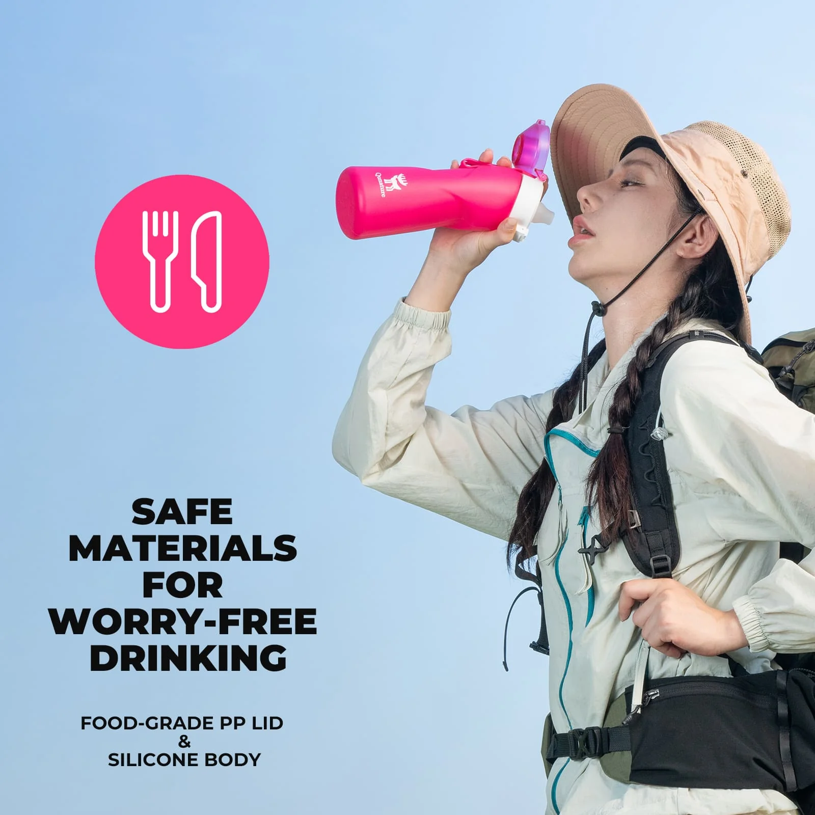 Collapsible Silicone Water Bottle - Image 14