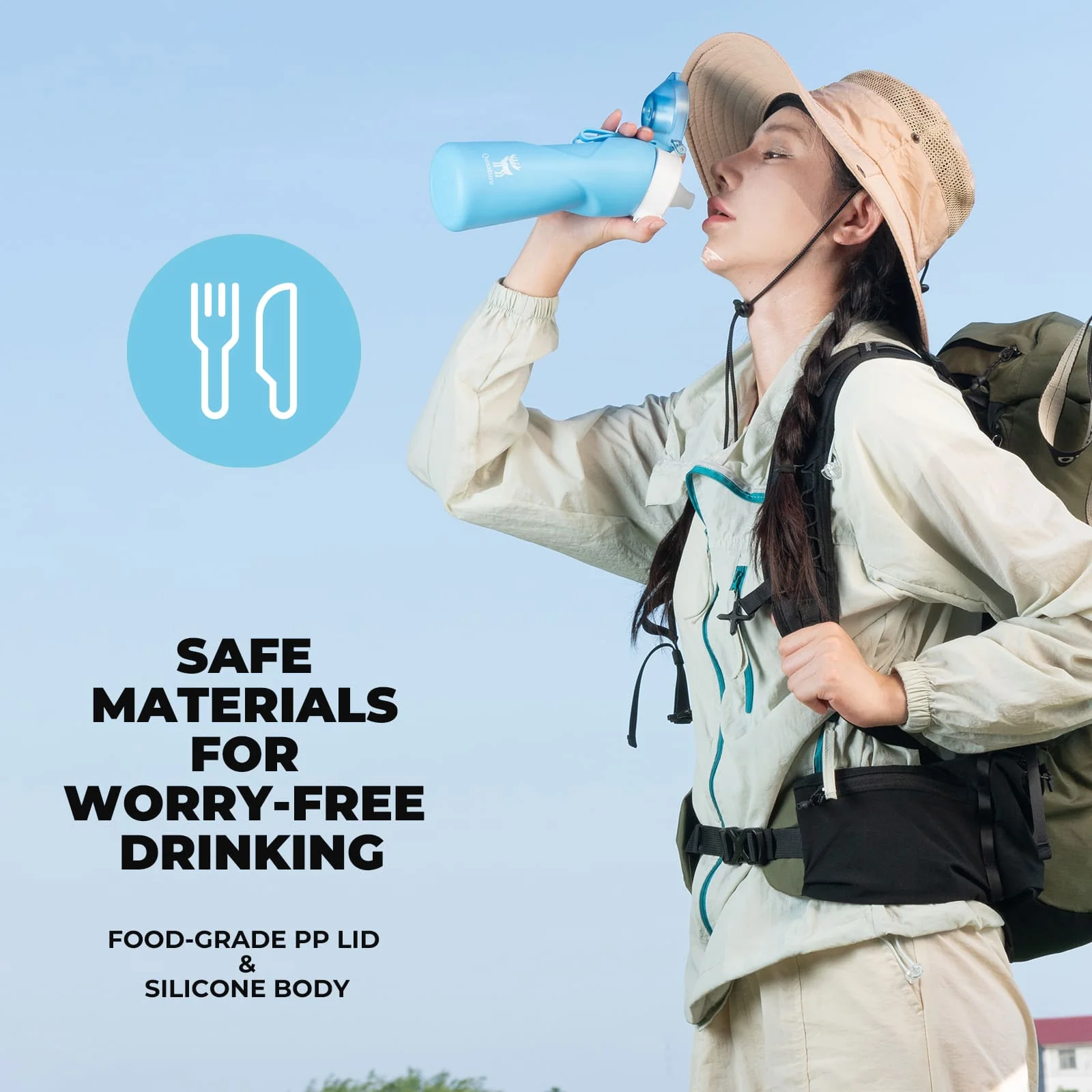 Collapsible Silicone Water Bottle - Image 15