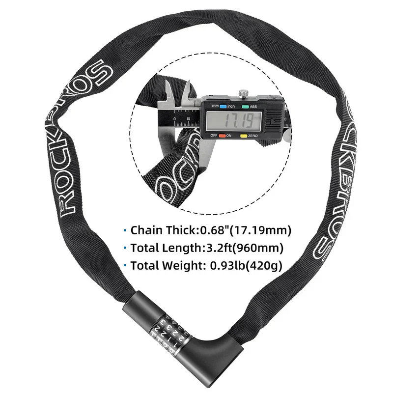 Combination Bike Chain Lock - Image 4