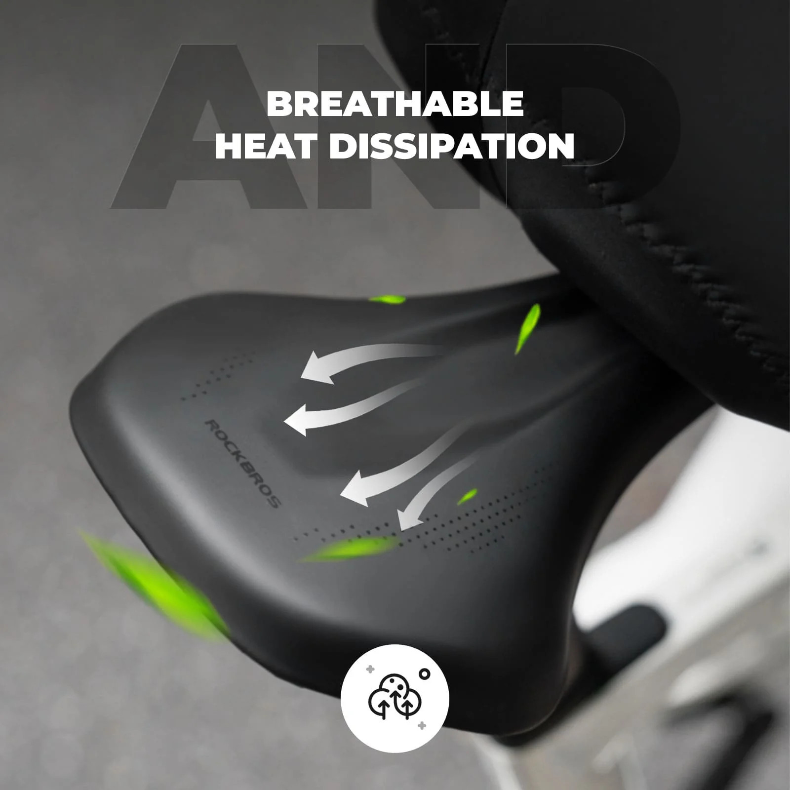 Comfort Cycling Saddle with Ventilated Groove Design - Image 3
