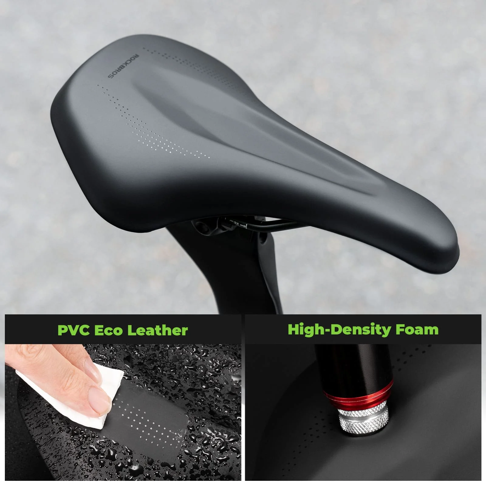Comfort Cycling Saddle with Ventilated Groove Design - Image 5