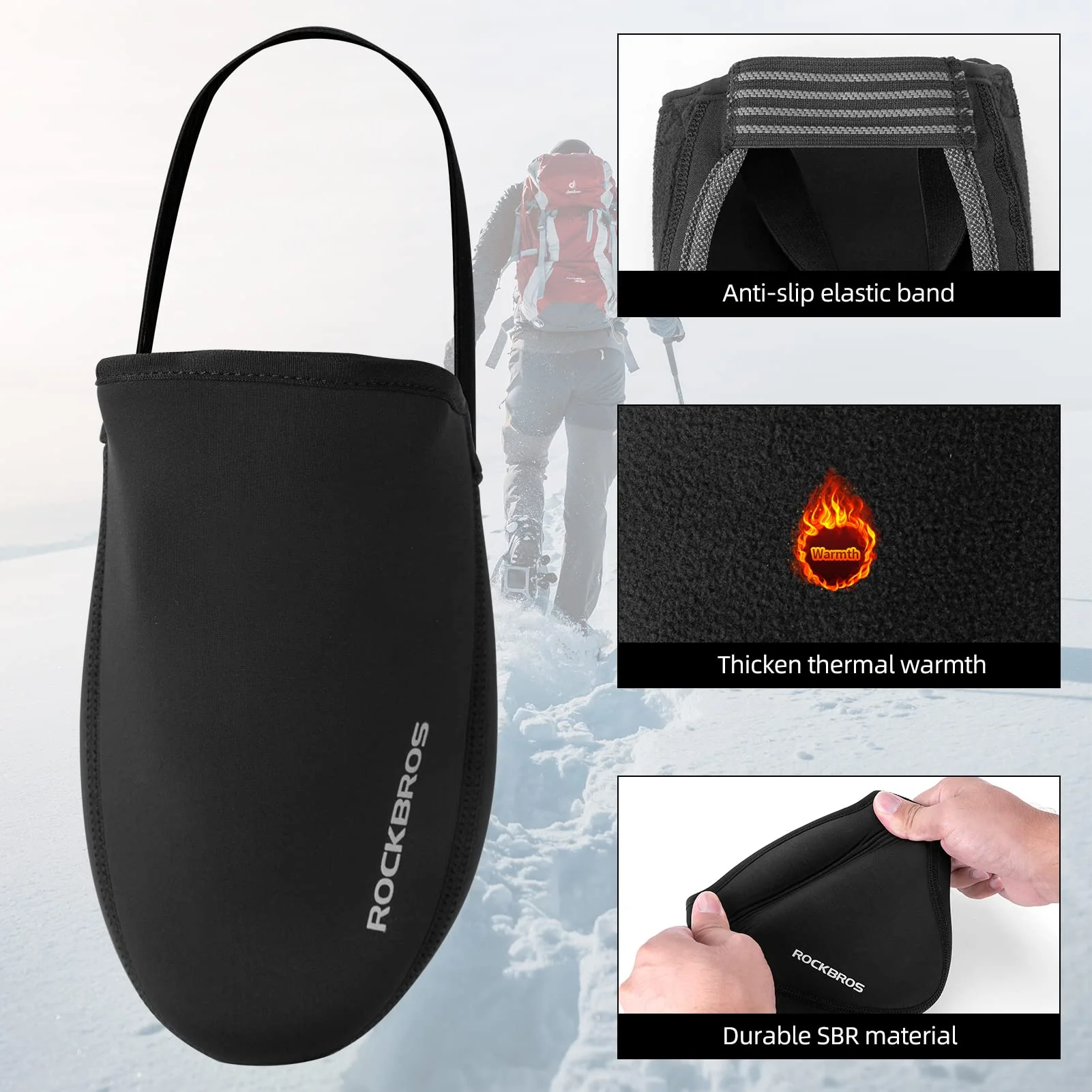 Cycling Shoe Toe Covers Unisex Cold Weather Overshoes - Image 8