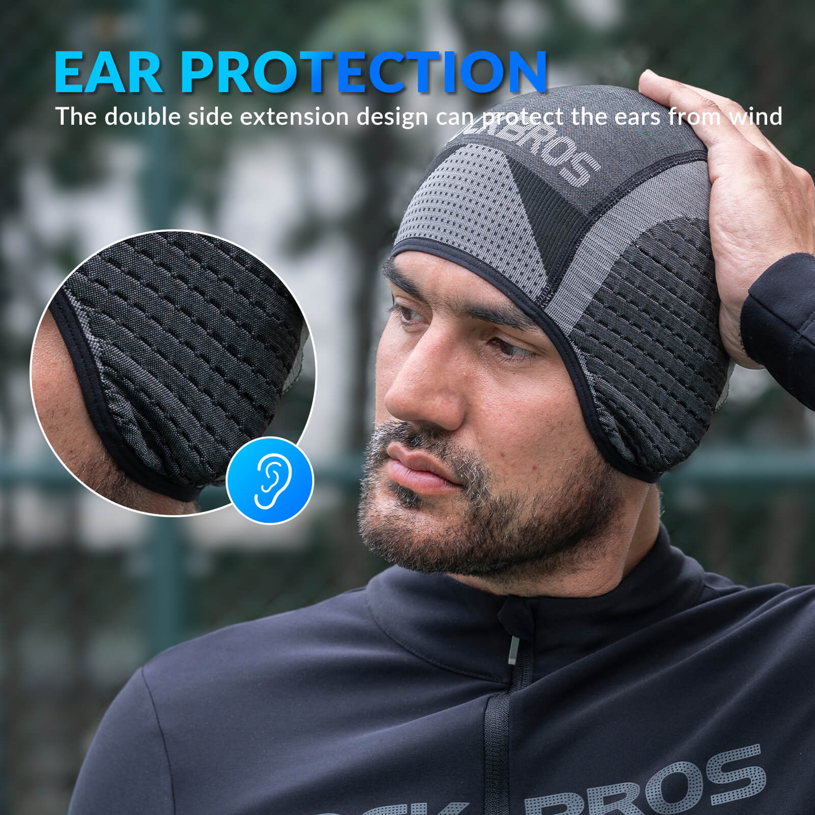 Cycling Skull Cap Helmet Liner Beanie - Image 4