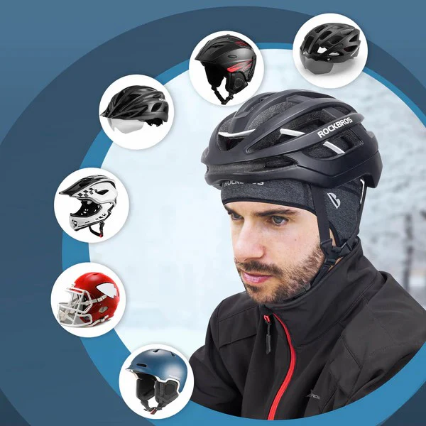 Cycling Skull Cap Helmet Liner with Thermal Fleece - Image 8