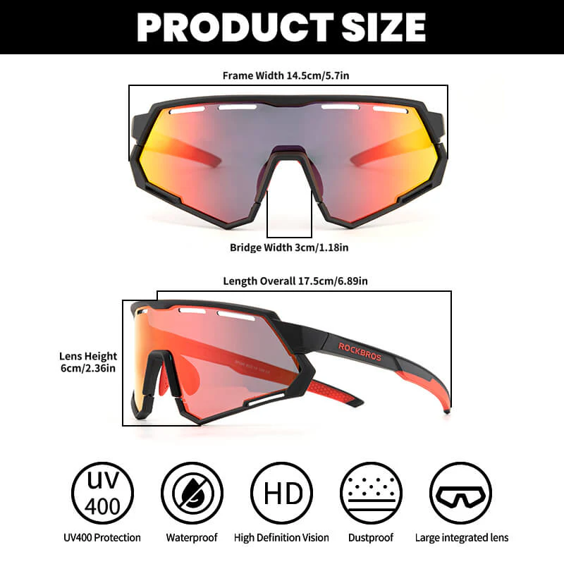 Dual Lens Cycling Glasses – Photochromic & Polarized Lenses - Image 4