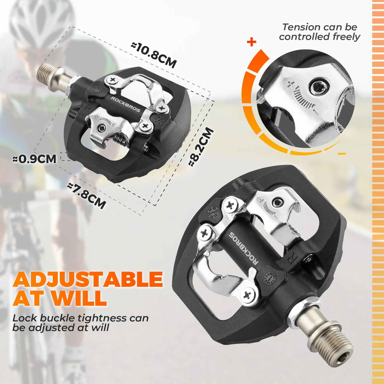 Dual Platform MTB Pedals - Clipless & Flat - Image 7
