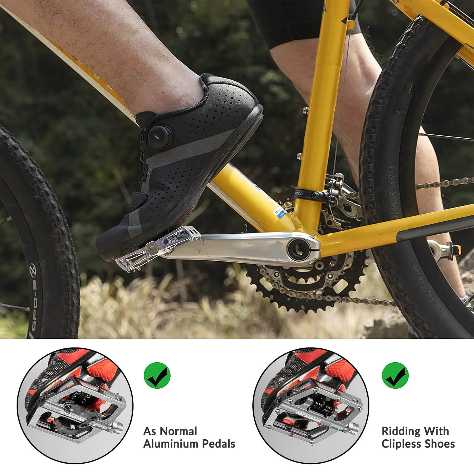 Dual-Use Clipless & Flat Bike Pedals - Image 11