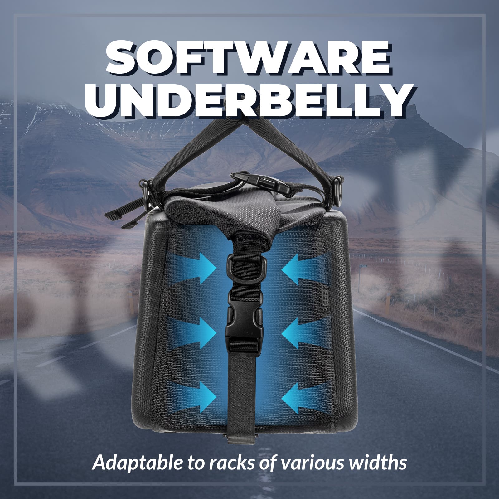 EVA Hard Shell Bicycle Rear Rack Bag-11.6L - Image 3