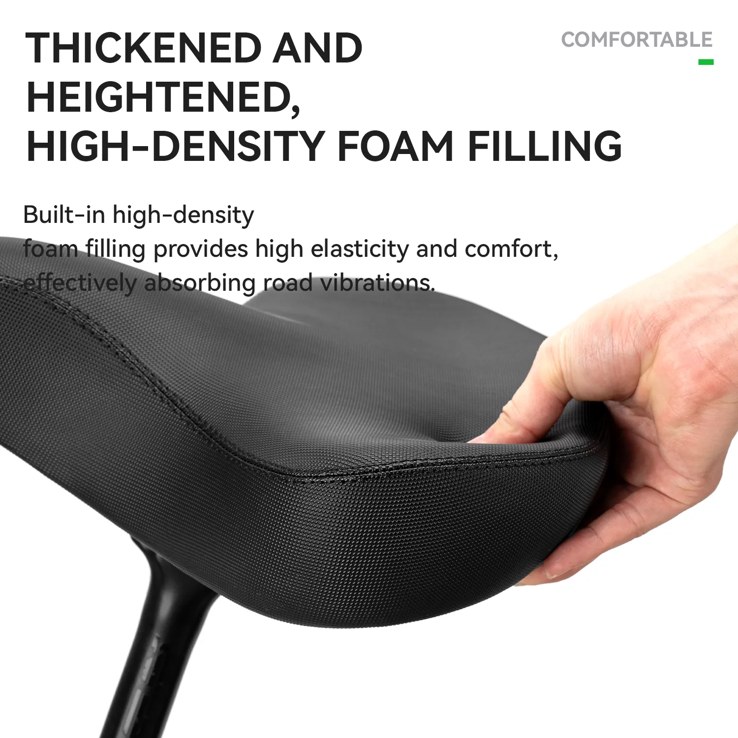 Extra Wide Comfort Bike Seat - Image 2