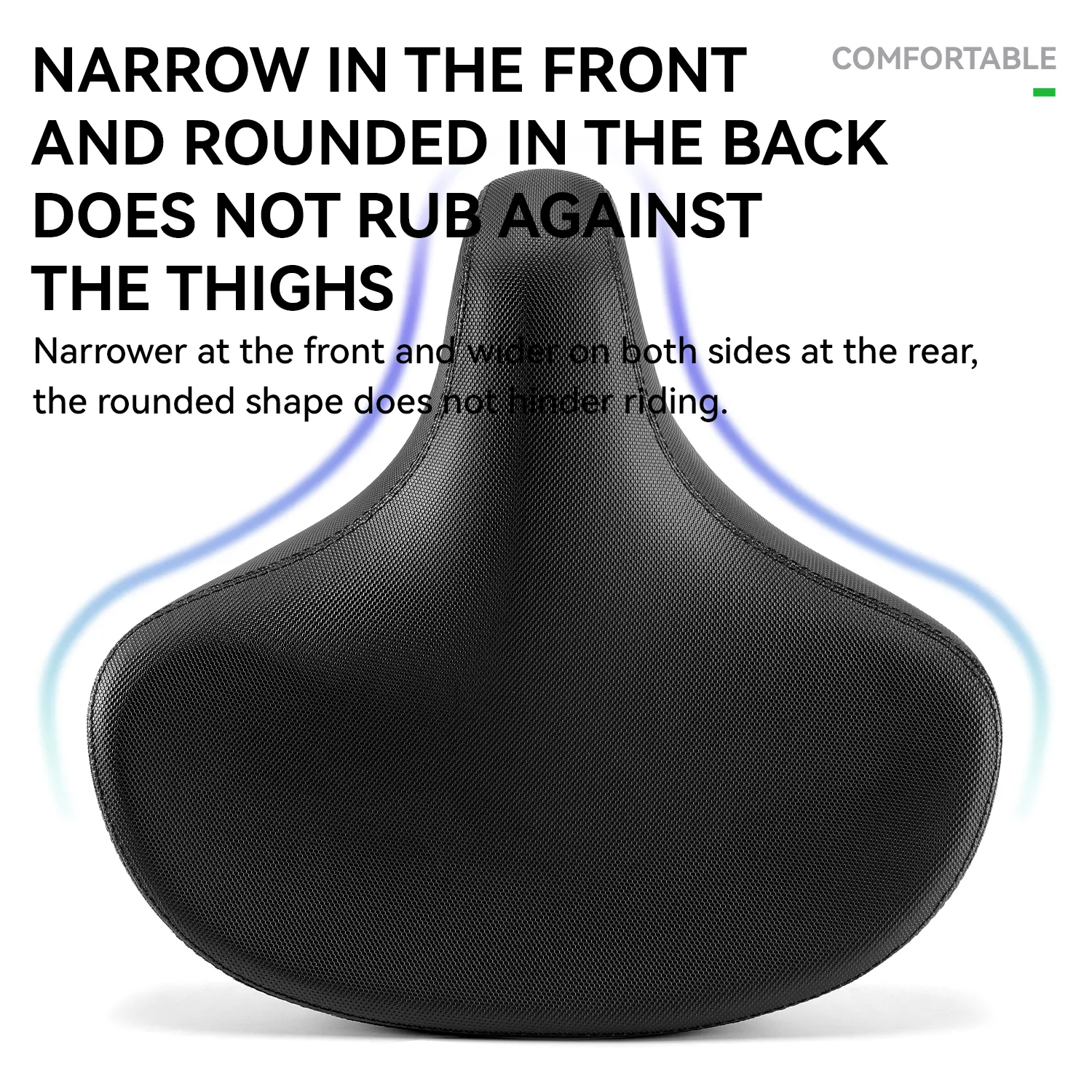 Extra Wide Comfort Bike Seat - Image 3