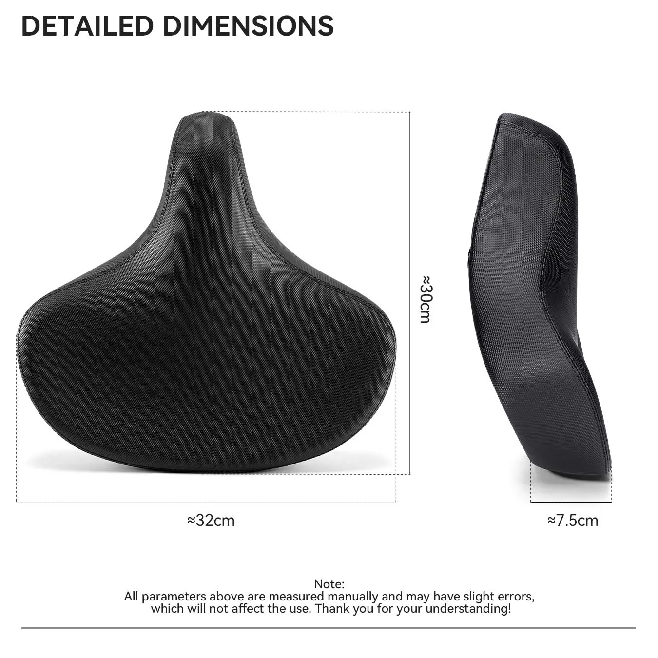 Extra Wide Comfort Bike Seat - Image 7