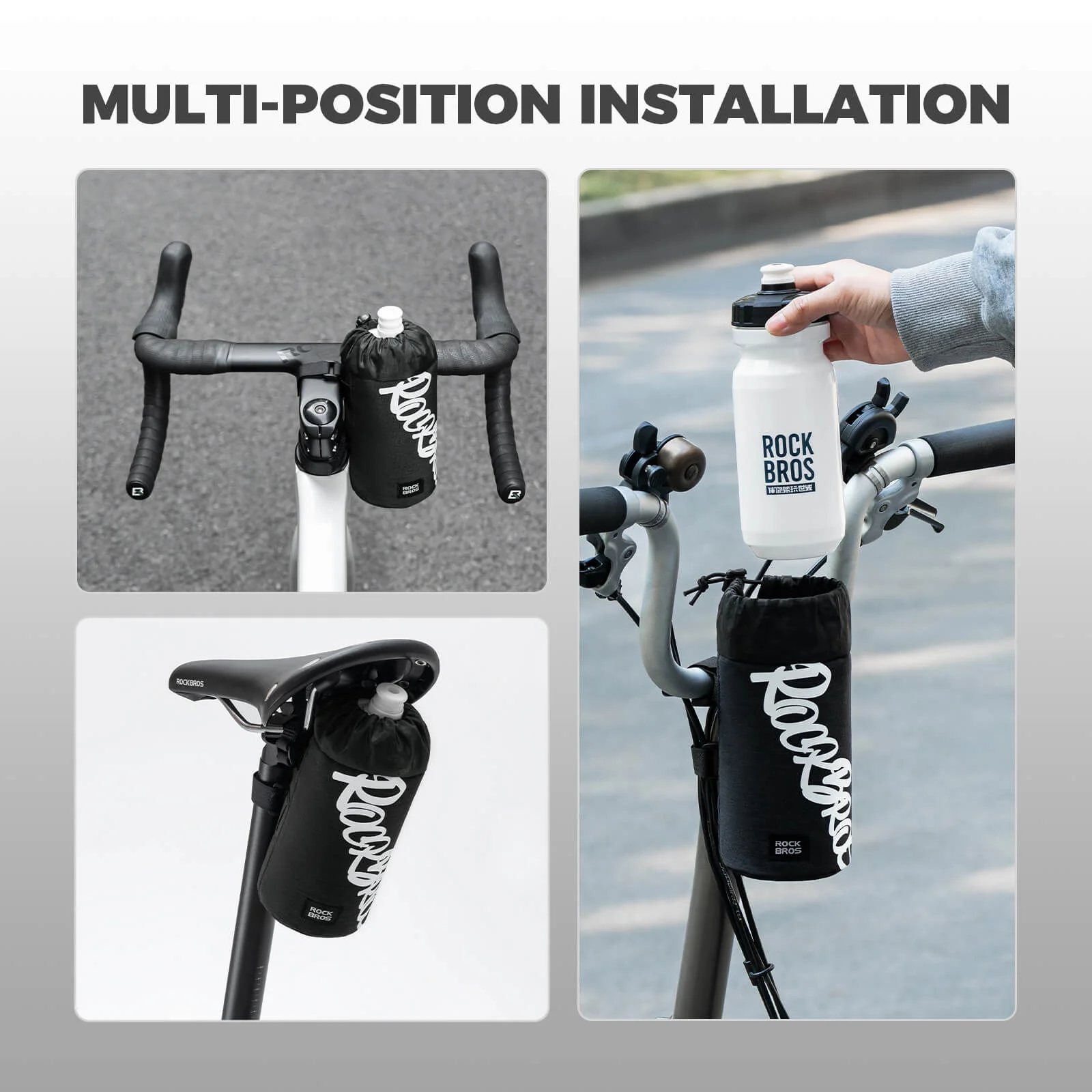 FlashRide Sketch Bike Handlebar Water Bottle Bag - 1L - Image 17
