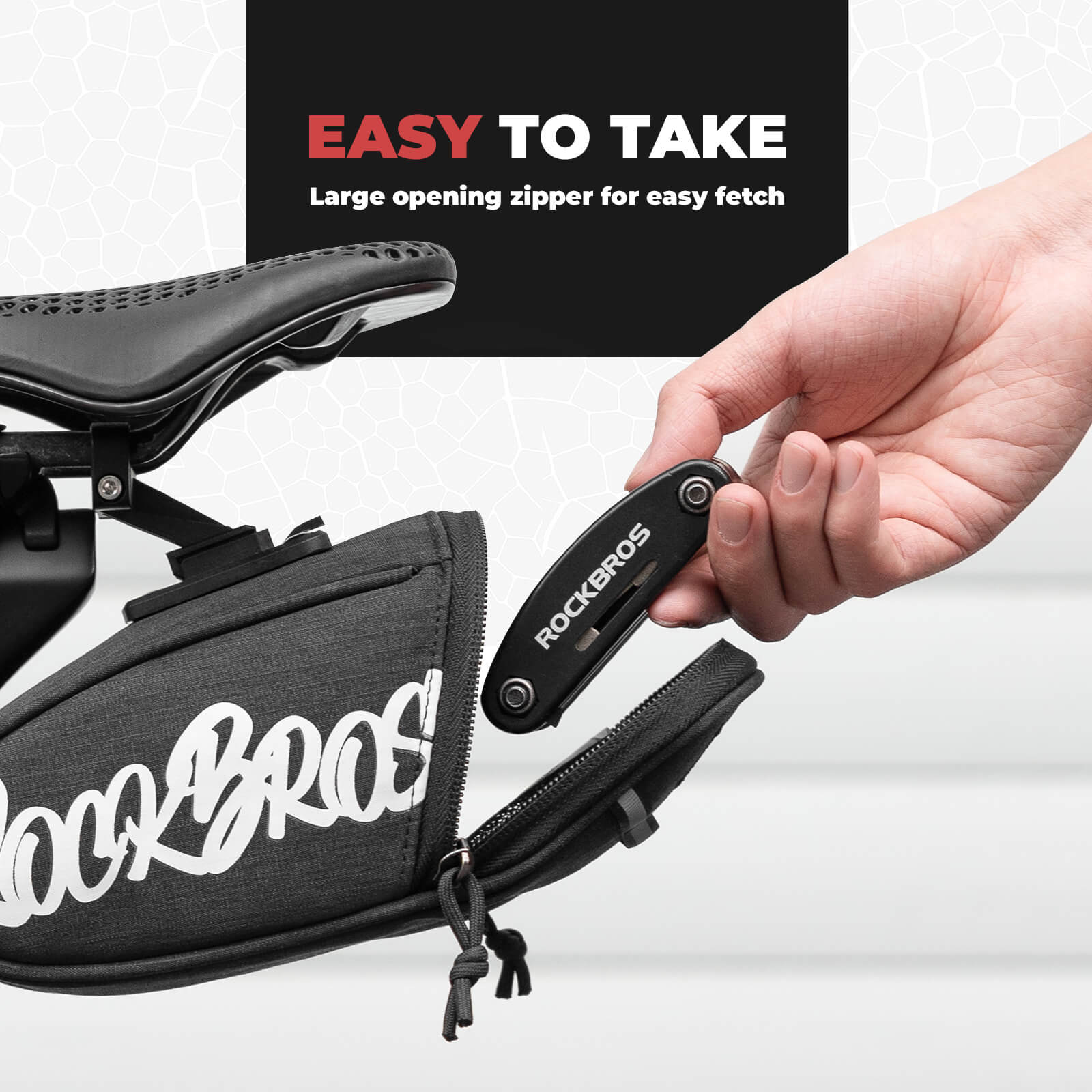 FlashRide Sketch Bike Saddle Bag - 0.8L - Image 8