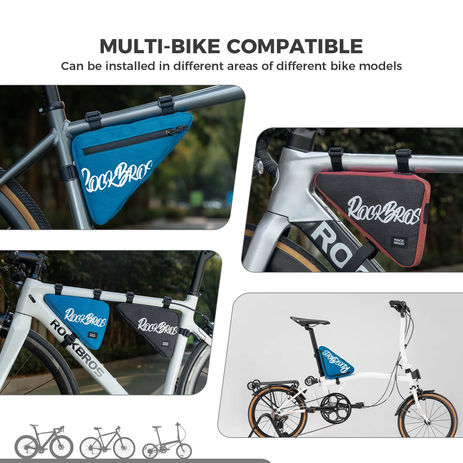 FlashRide Sketch Bike Triangle Bag - 0.8L - Image 8