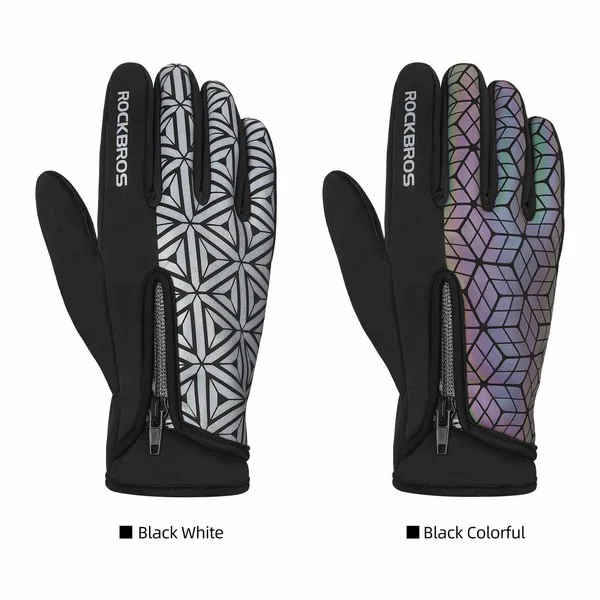 Fleece Full Finger Cycling Gloves - Image 5