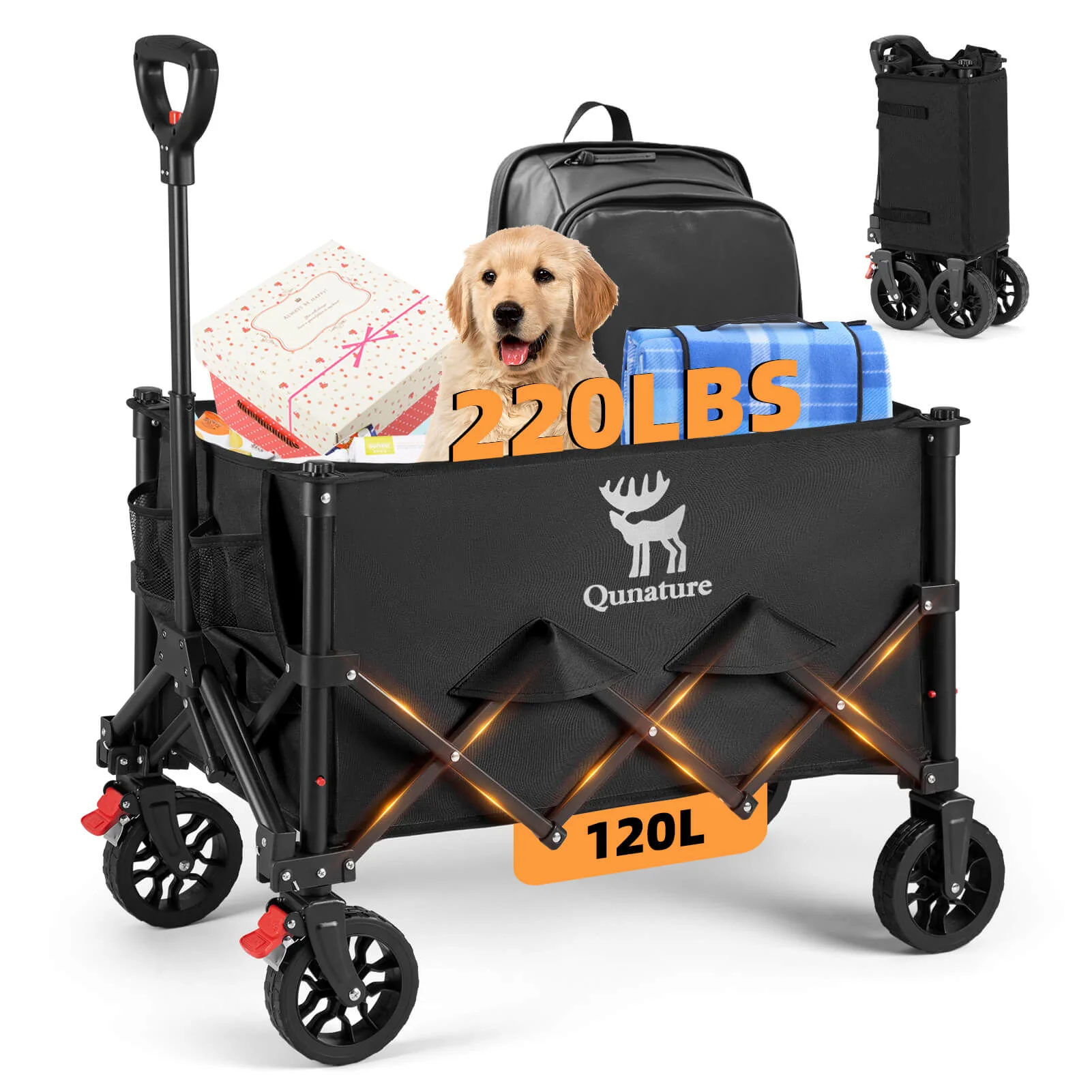 Foldable Camping Wagon With Wheels - Image 3