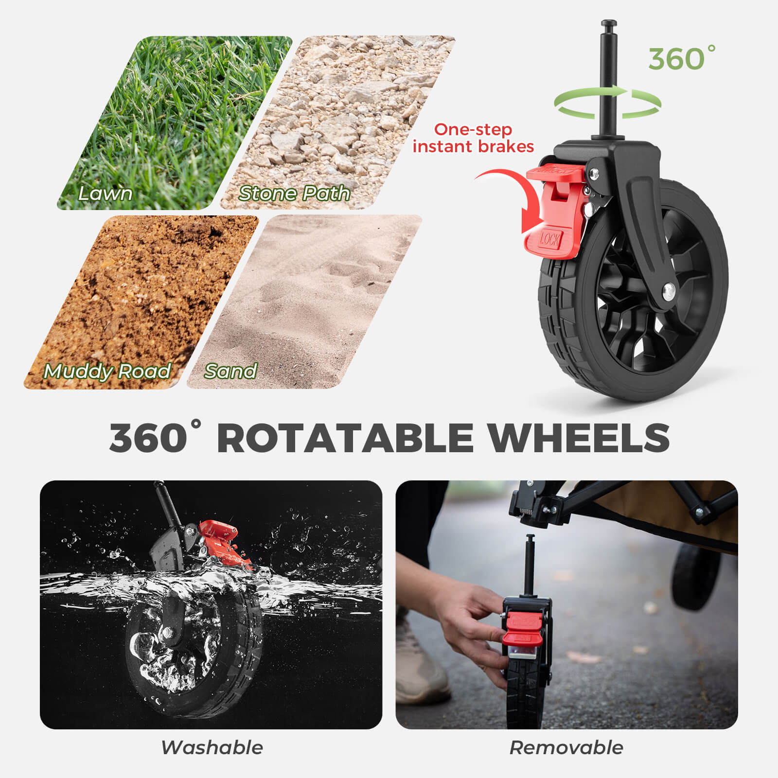Foldable Camping Wagon With Wheels - Image 6