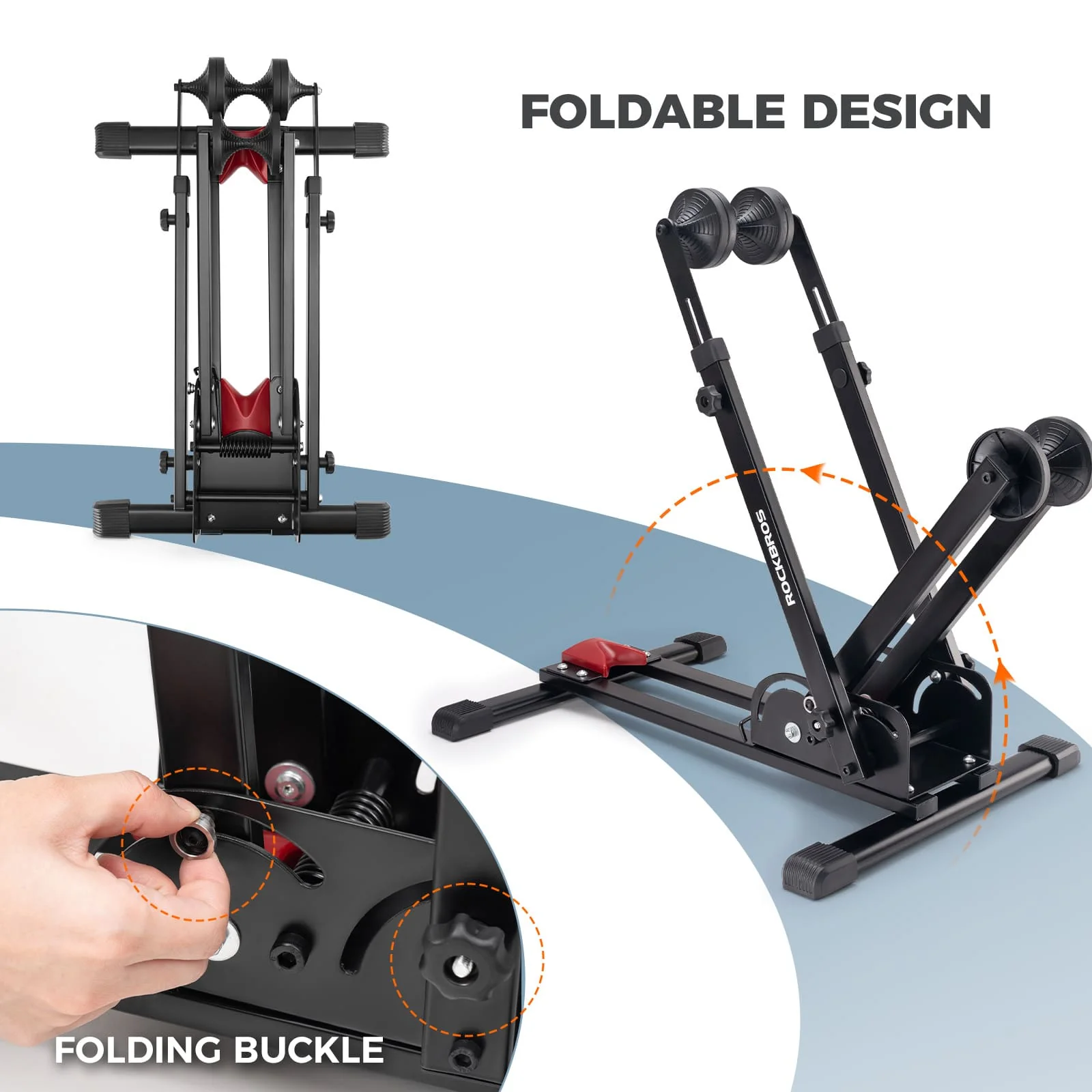 Foldable Carbon Steel Bike Stand - Image 5