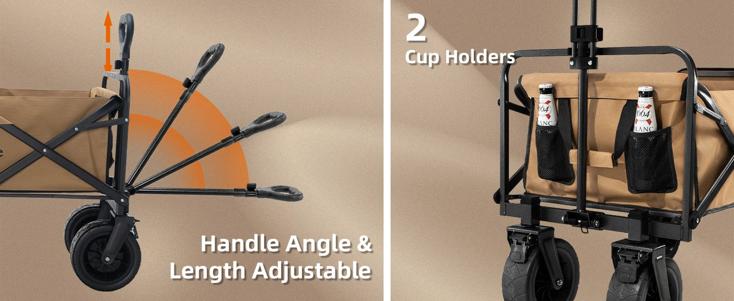 Foldable Expandable Camping Wagon-150L - Image 10
