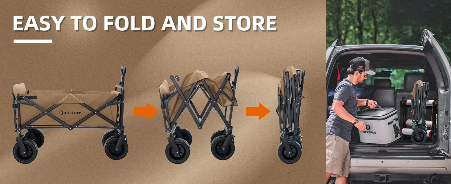 Foldable Expandable Camping Wagon-150L - Image 12