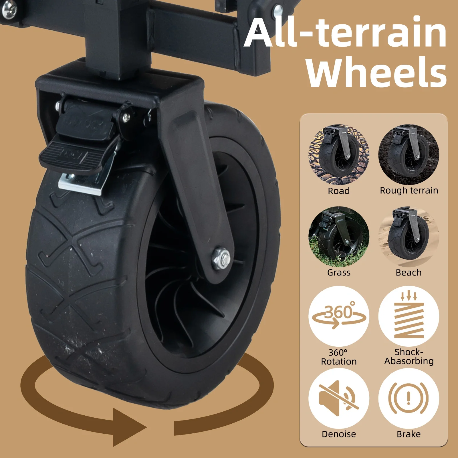 Foldable Expandable Camping Wagon-150L - Image 7