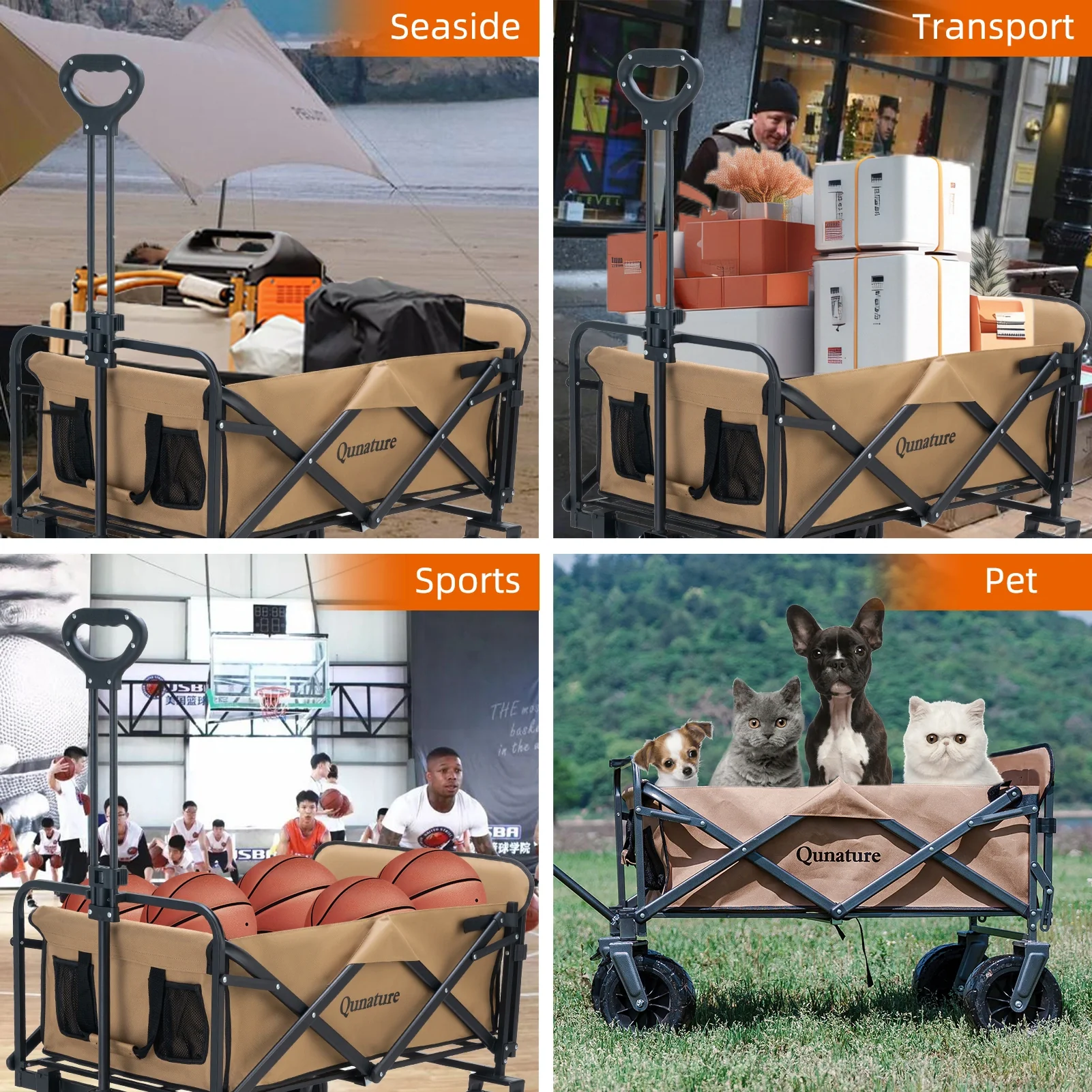 Foldable Expandable Camping Wagon-150L - Image 9