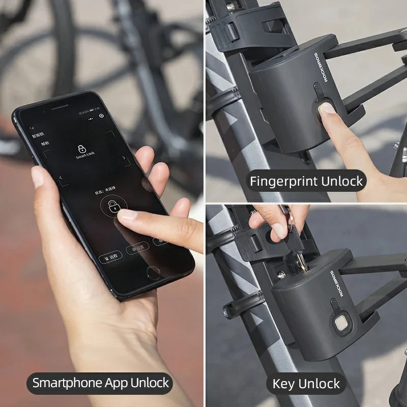 Foldable Smart Bike Lock with Fingerprint Unlock - Image 10