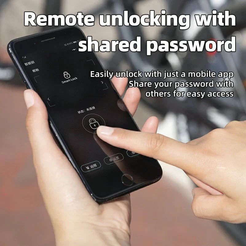 Foldable Smart Bike Lock with Fingerprint Unlock - Image 9