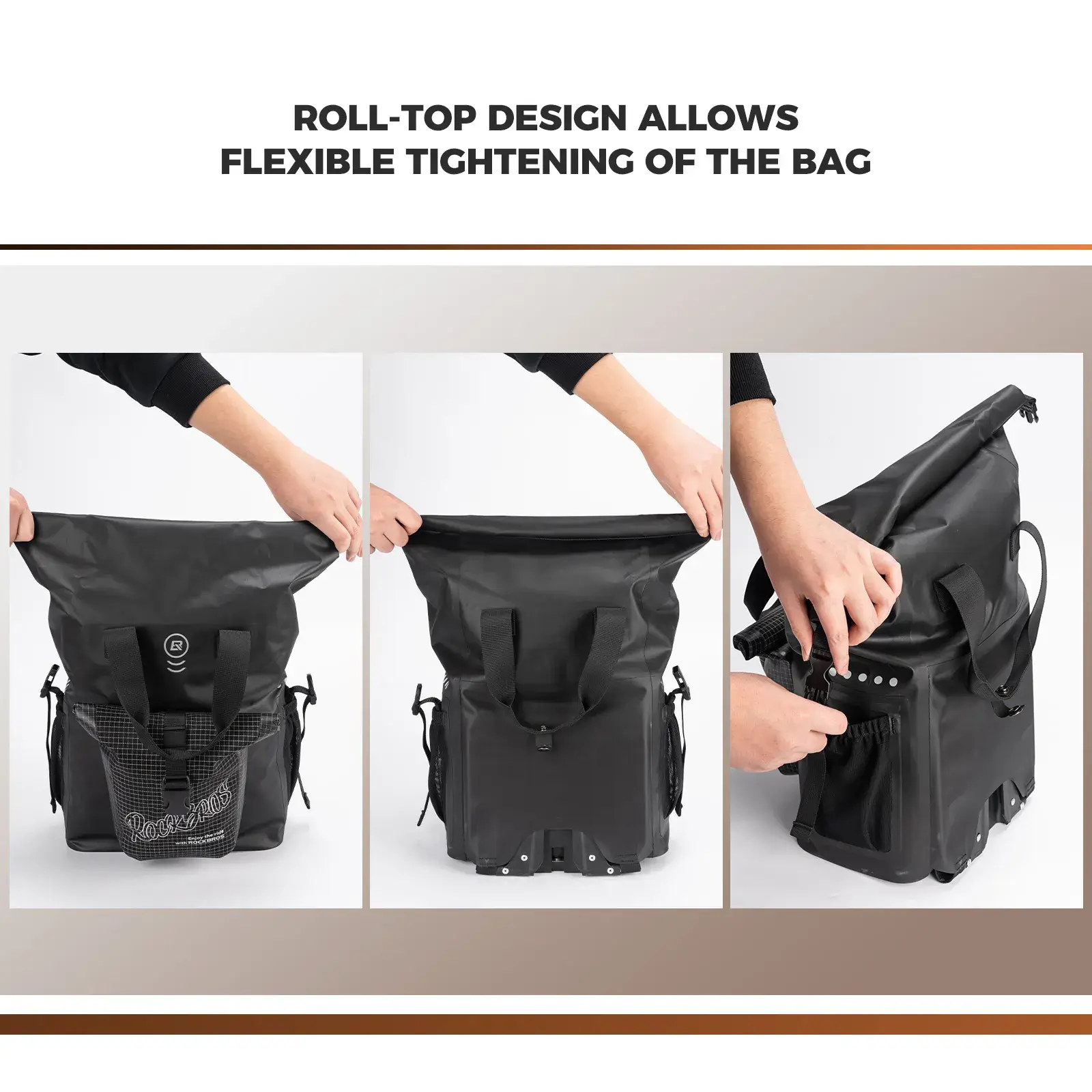 Folding Bike Handlebar Bag - 18L - Image 3