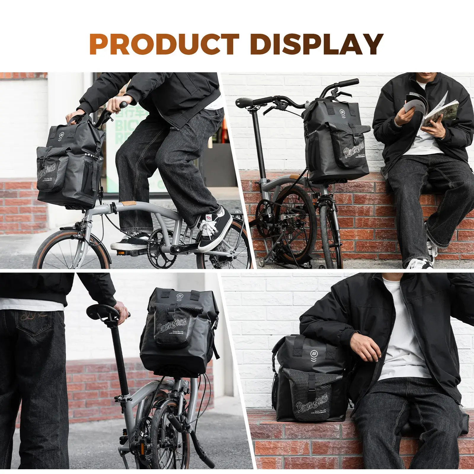 Folding Bike Handlebar Bag - 18L - Image 7