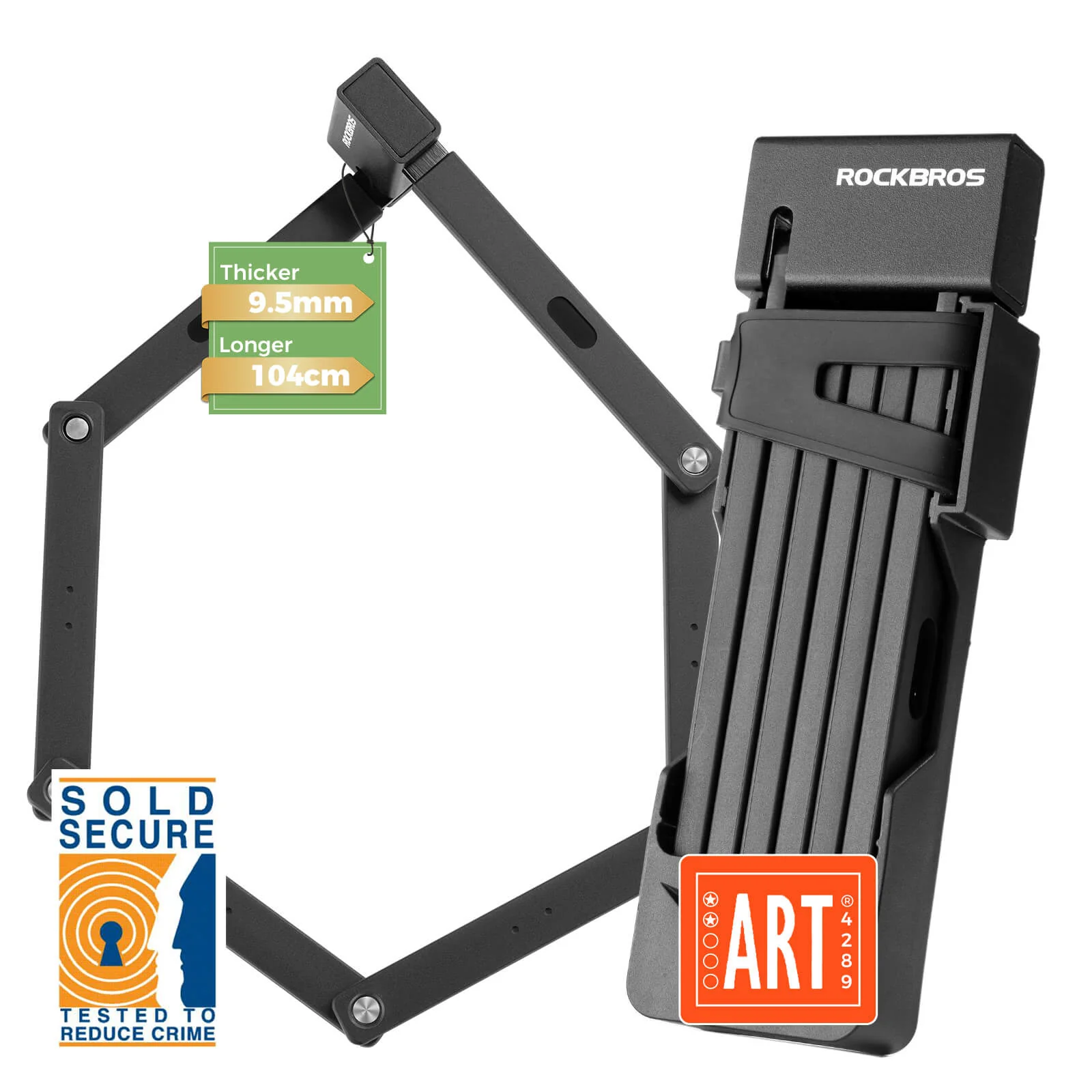 Folding Bike Lock – Sold Secure Gold & ART Certified - Image 2