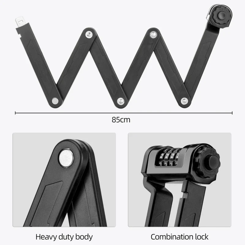 Folding Bike Lock with Password - Image 5