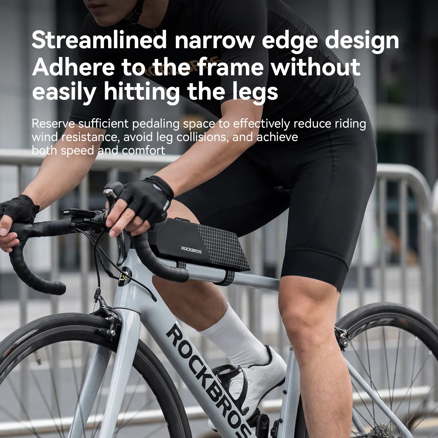 Fully Waterproof Aerodynamic Bike Top Tube Bag - 0.6L - Image 9