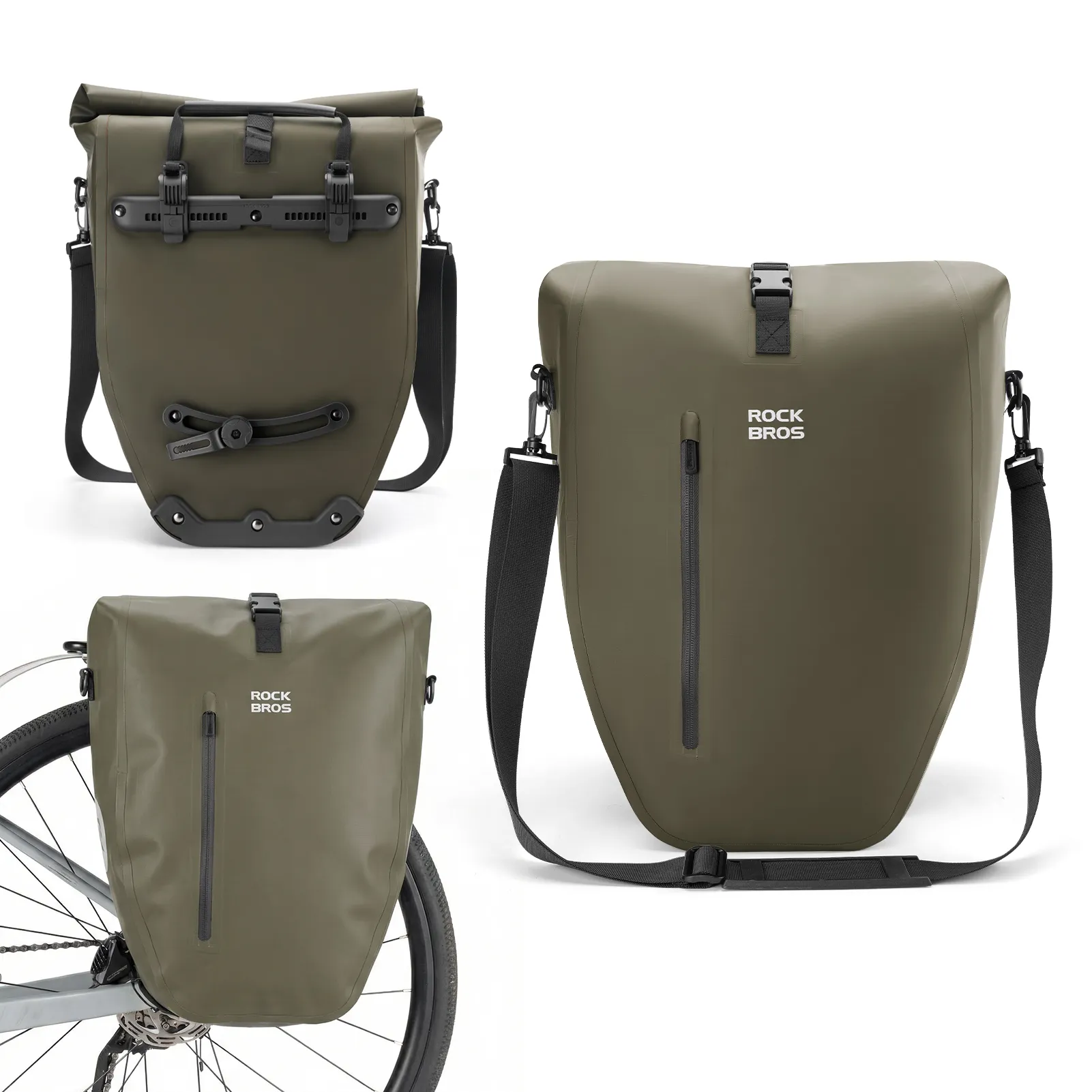 AS-166 Fully Waterproof Bike Pannier - 20L - Image 17