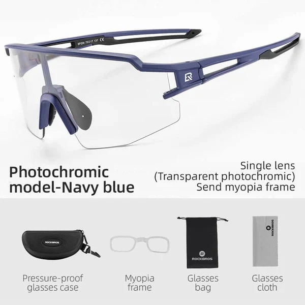 Half Frame Photochromic Cycling Sunglasses - Image 12