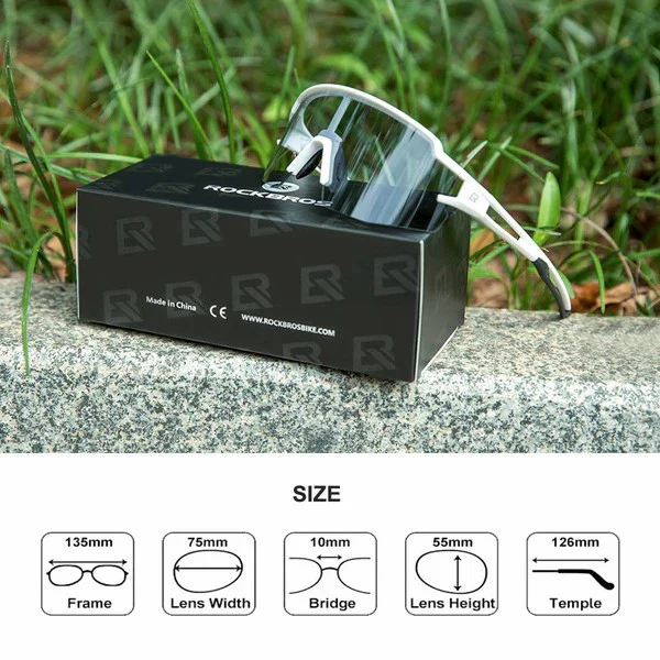 Half Frame Photochromic Cycling Sunglasses - Image 20