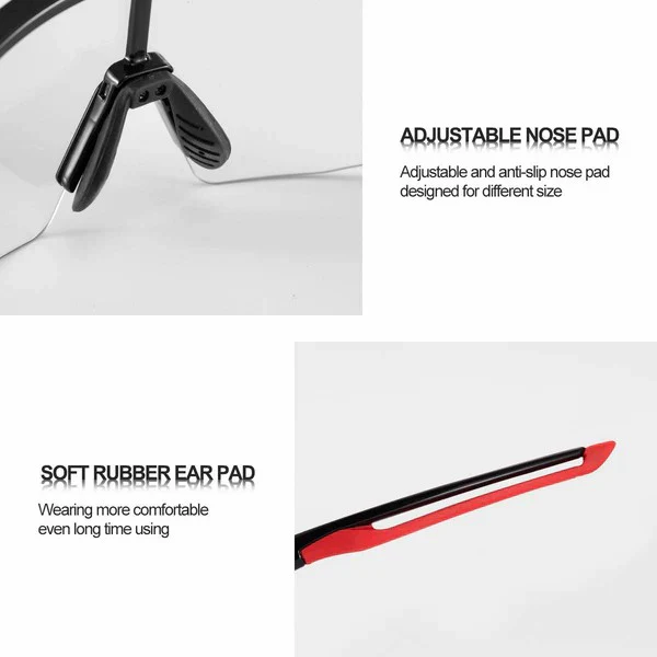 Half Frame Photochromic Cycling Sunglasses - Image 4