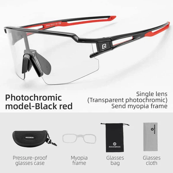 Half Frame Photochromic Cycling Sunglasses - Image 5