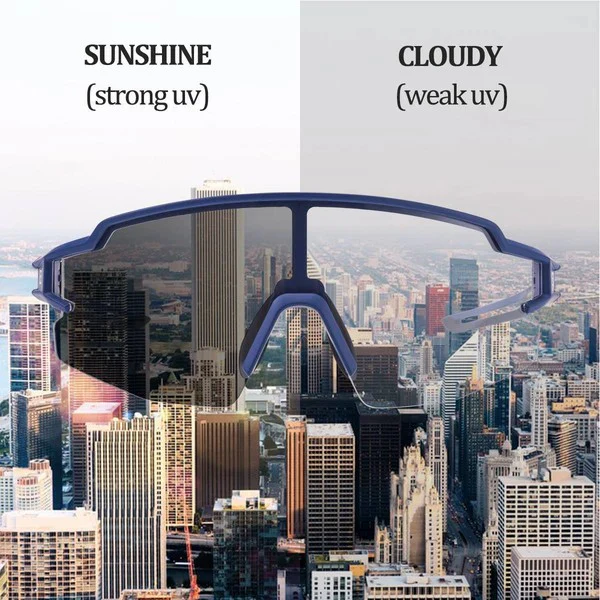Half Frame Photochromic Cycling Sunglasses - Image 9