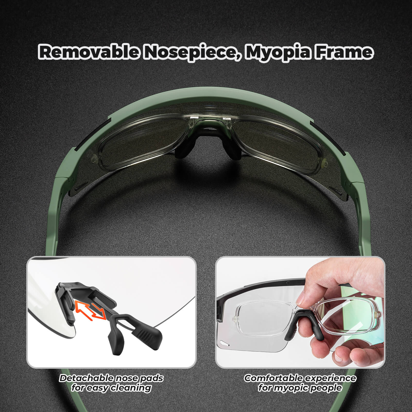 Half Frame Photochromic Cycling Sunglasses - SP337 - Image 18
