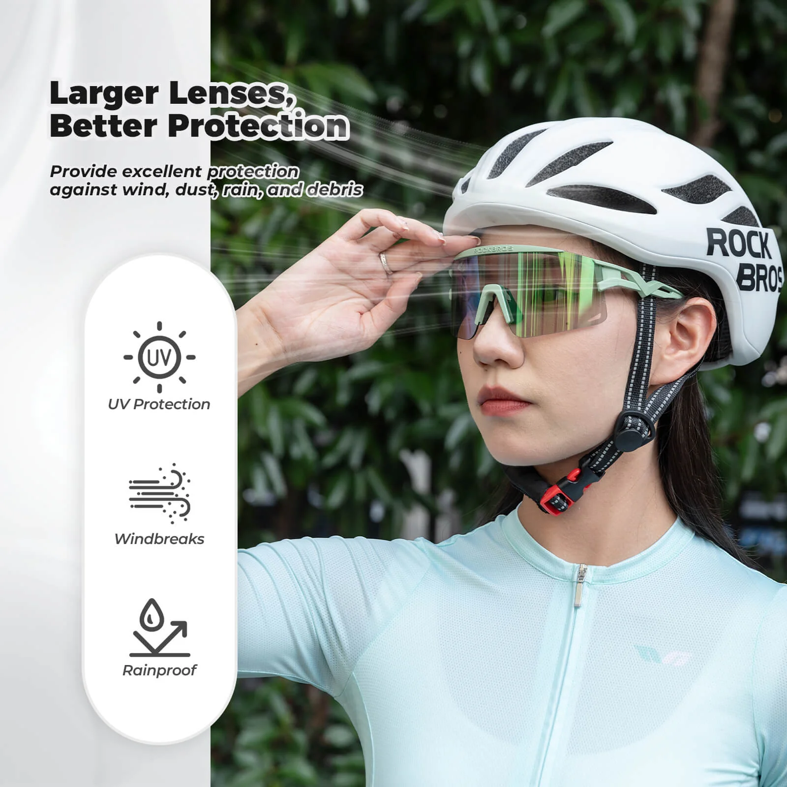 Half Frame Photochromic Cycling Sunglasses - SP337 - Image 6
