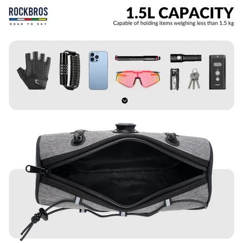 ROAD TO SKY Handlebar Bag with Knob Locking Design-1.5L - Image 20