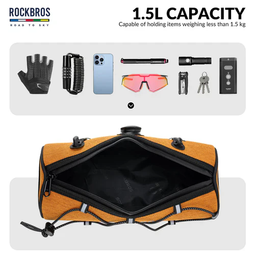 ROAD TO SKY Handlebar Bag with Knob Locking Design-1.5L - Image 28