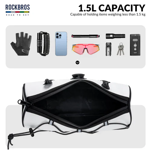 ROAD TO SKY Handlebar Bag with Knob Locking Design-1.5L - Image 36