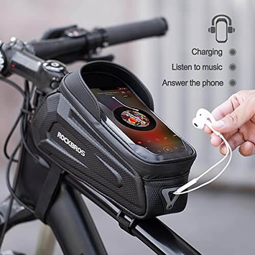Hard-Shell Bike Top Tube Phone Bag - Image 4