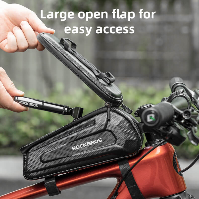 Hard-Shell Top Tube Bike Phone Bag - Image 5