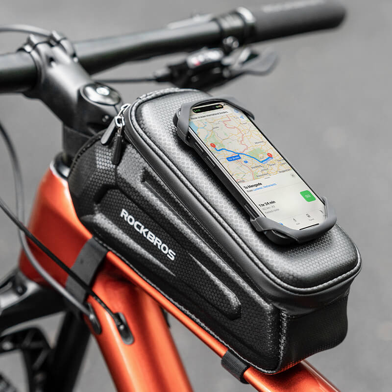 Hard-Shell Top Tube Bike Phone Bag - Image 7