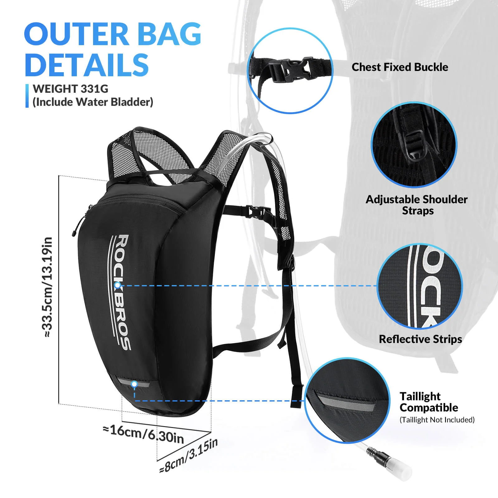 Hydration Backpack - 2L - Image 4