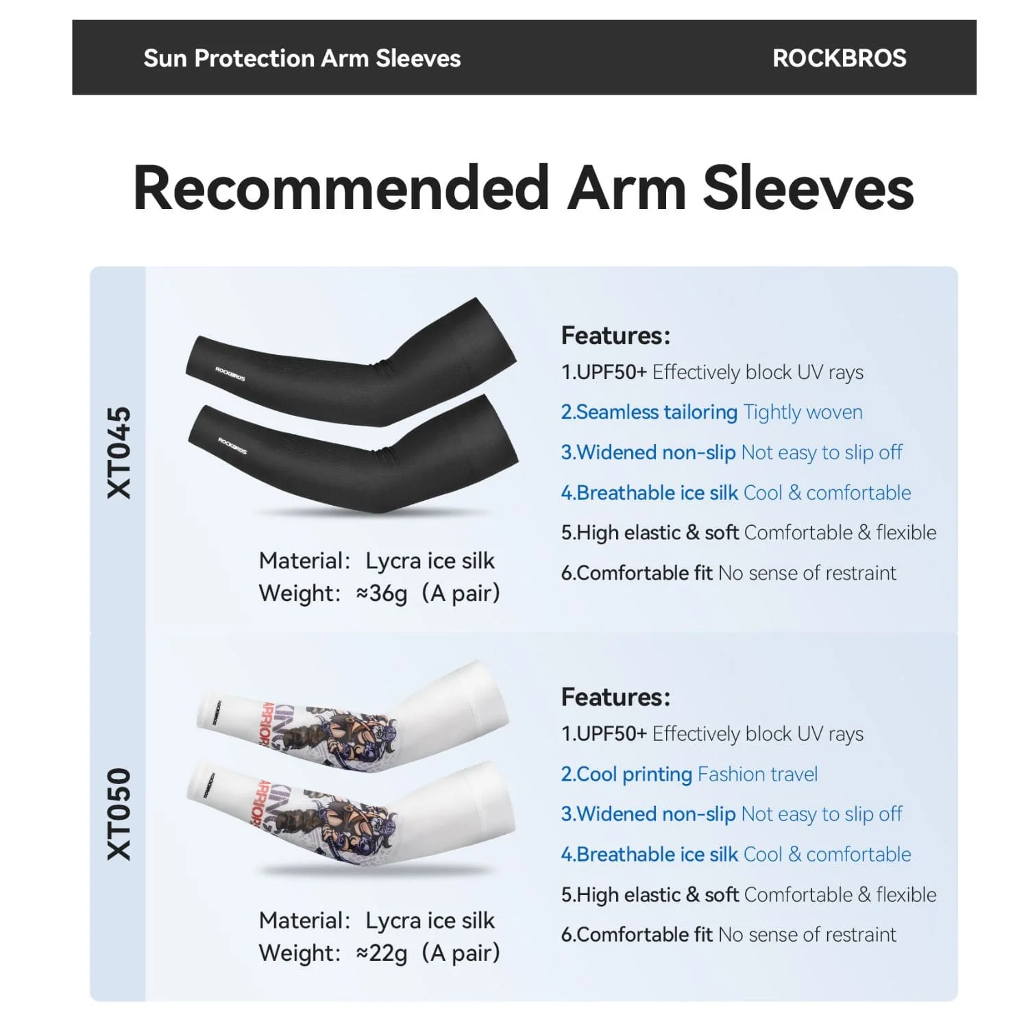 Ice Silk Cycling Arm Sleeves - Image 9