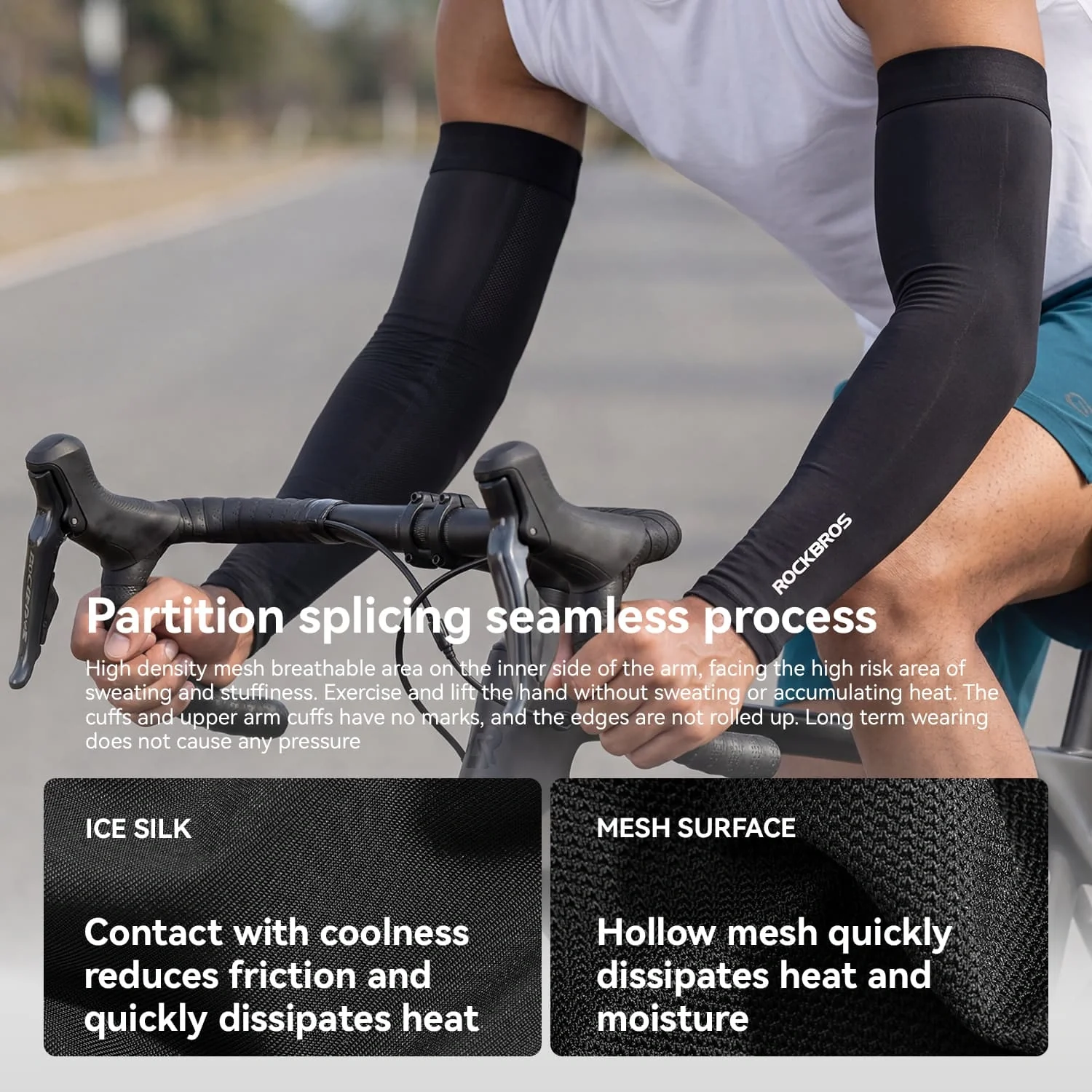 Ice Silk Seamless Sun Protection Arm - Image 9